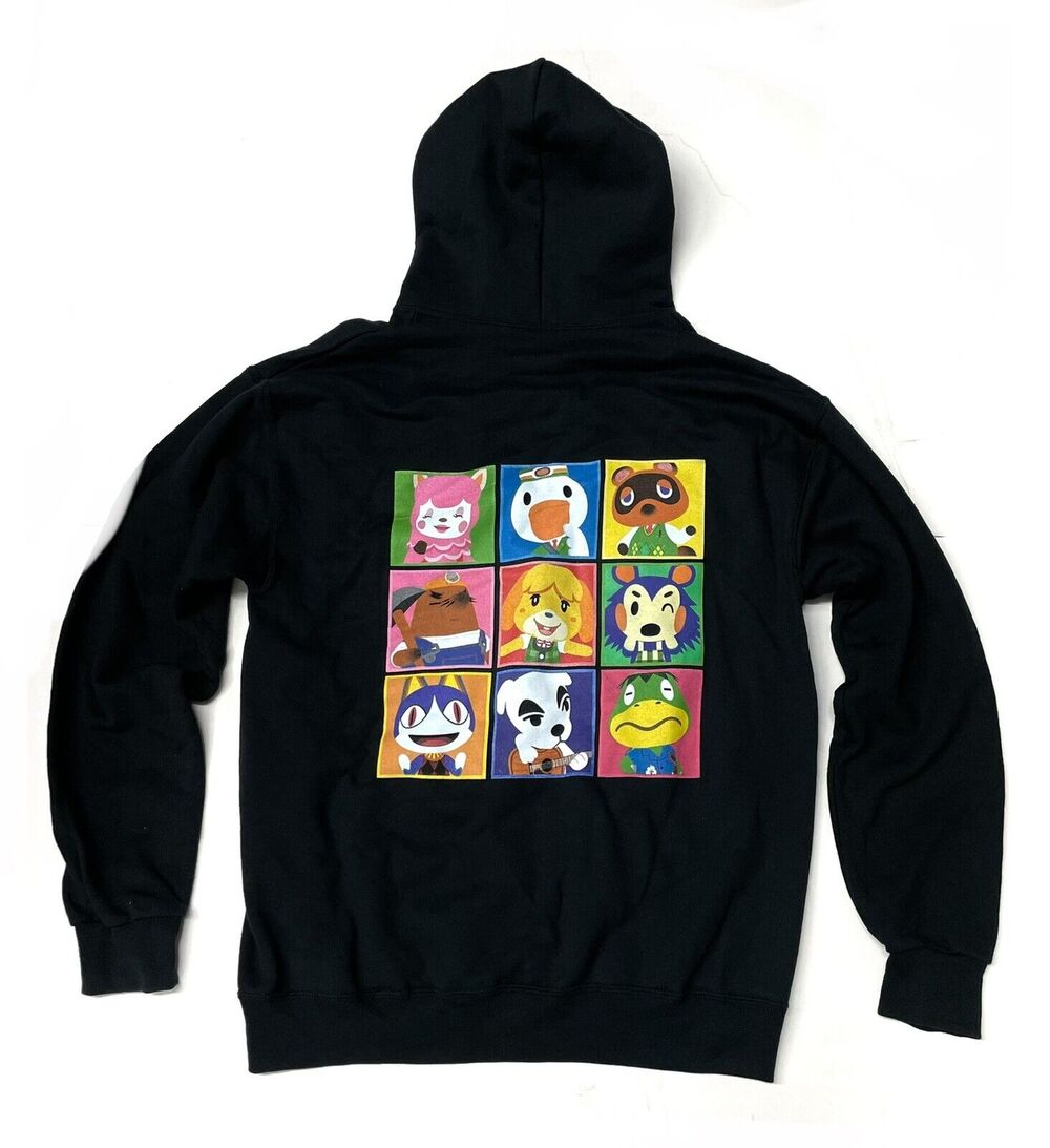Animal Crossing Nintendo Hoodie Size Large L Officially Licensed Sweatshirt NWOT